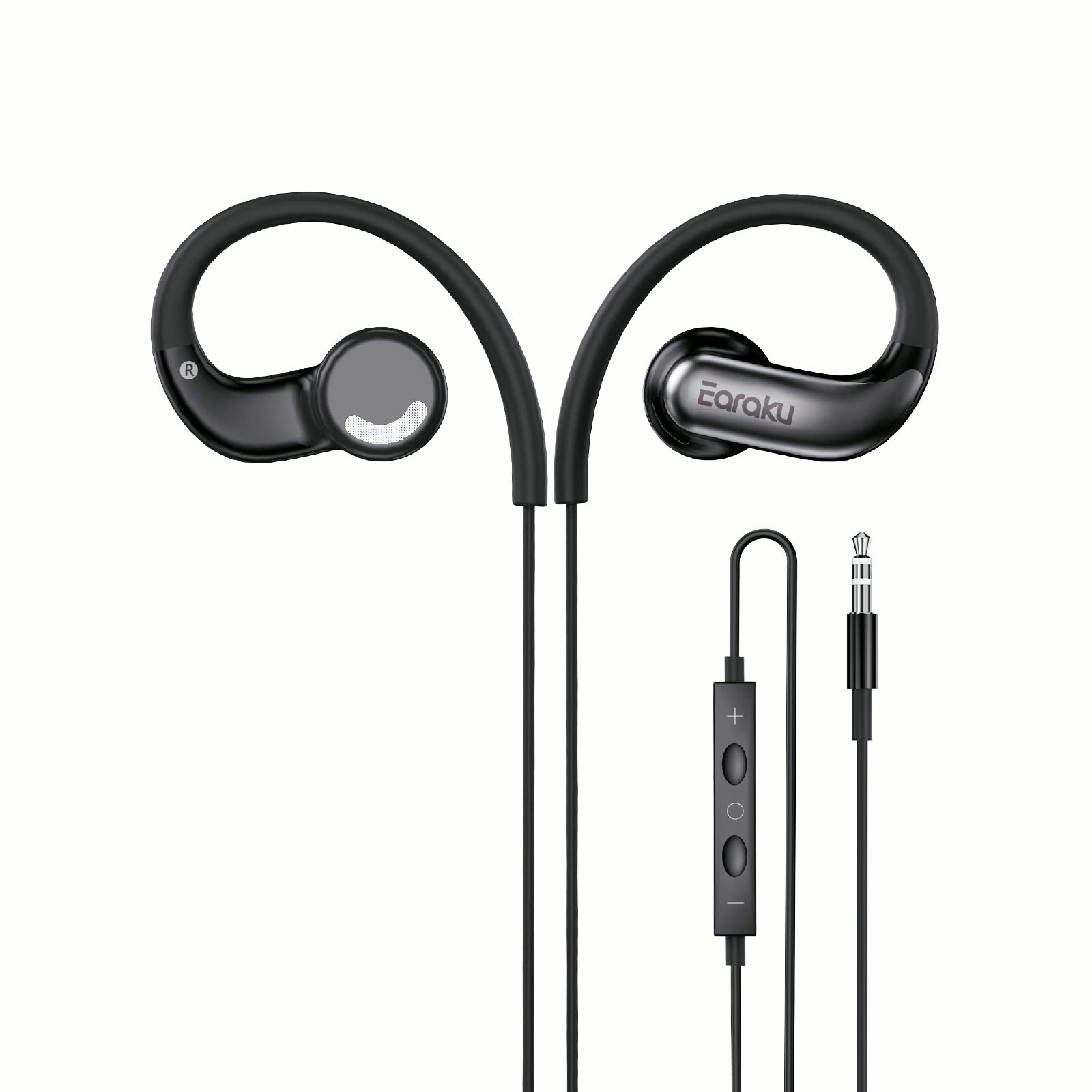 Earaku 耳掛け式 有線イヤホン j235