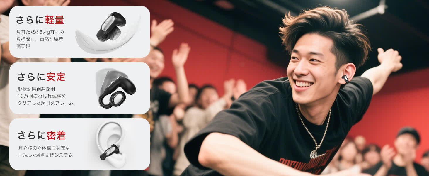 Earaku ワイヤレスイヤホン F306