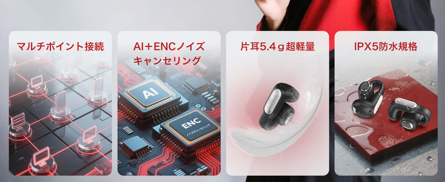 Earaku ワイヤレスイヤホン F306