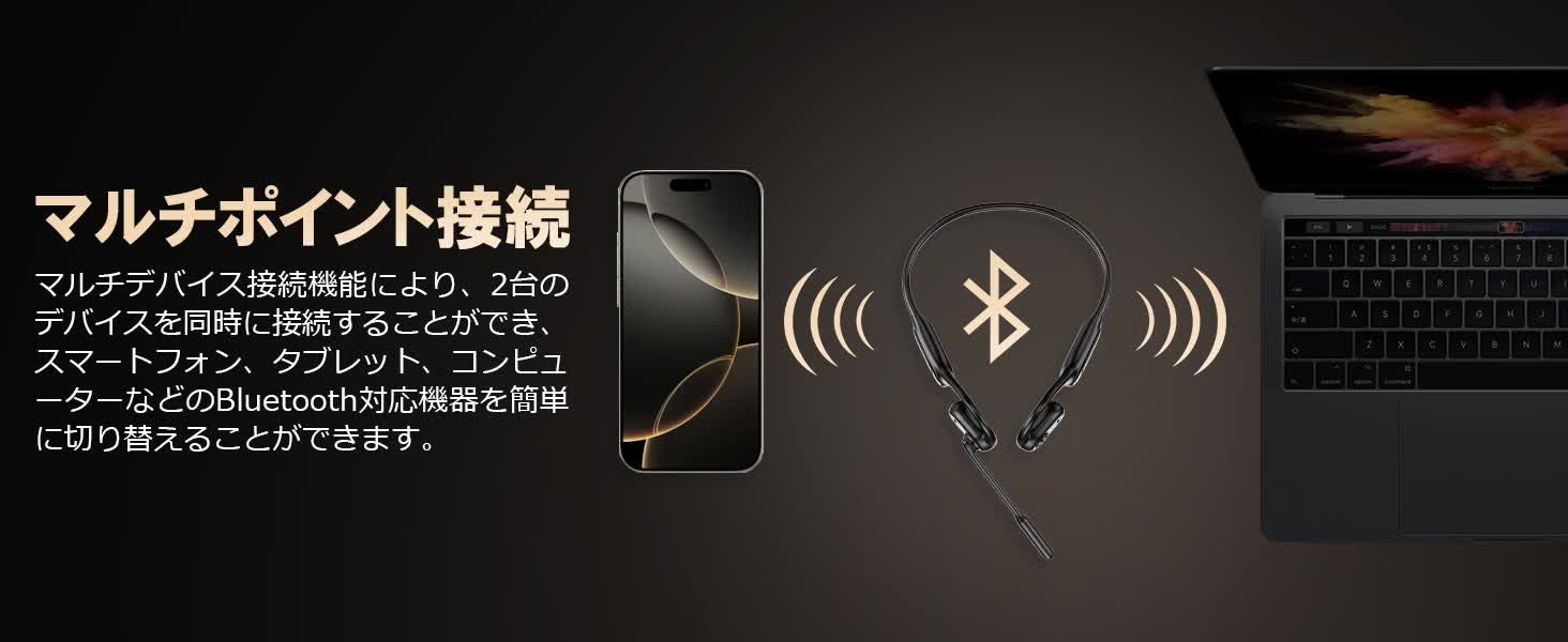 Earaku オープンイヤーヘッドホン J200