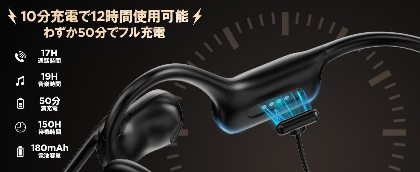 Earaku オープンイヤーヘッドホン J200