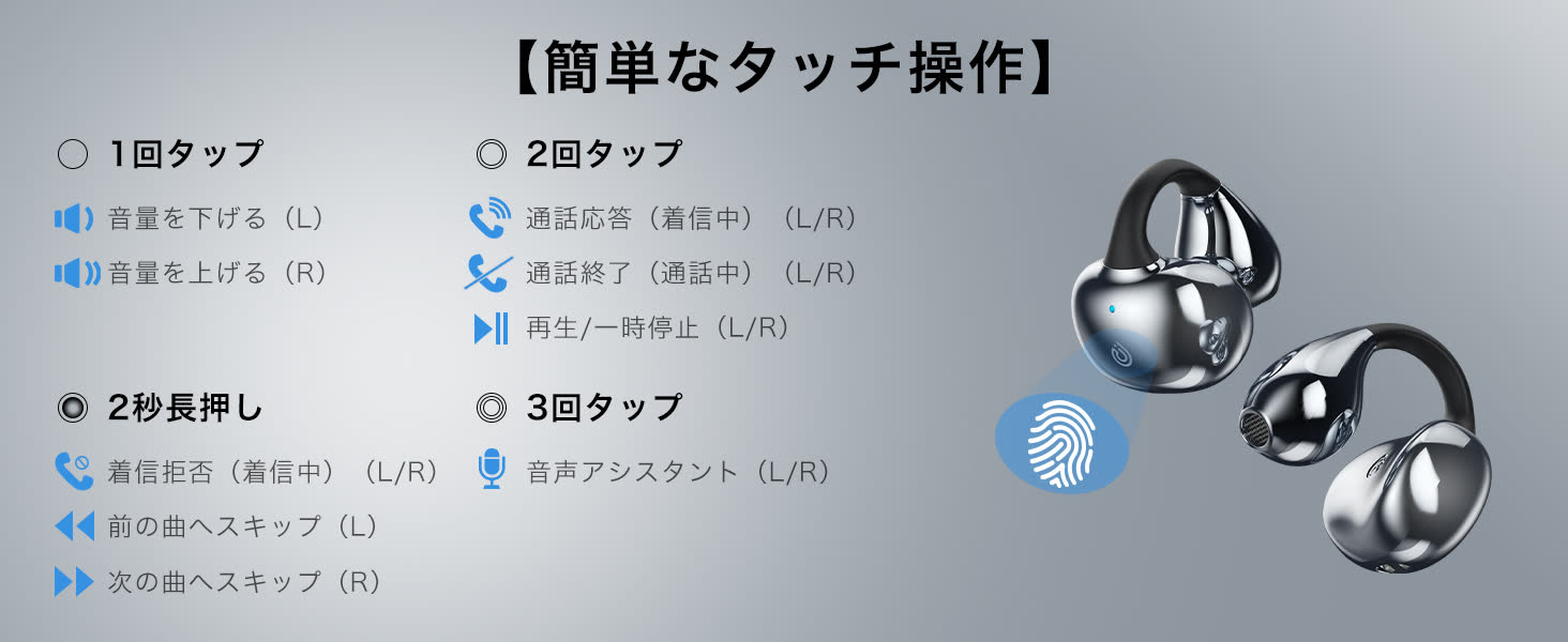 Earaku ワイヤレスイヤホン f308