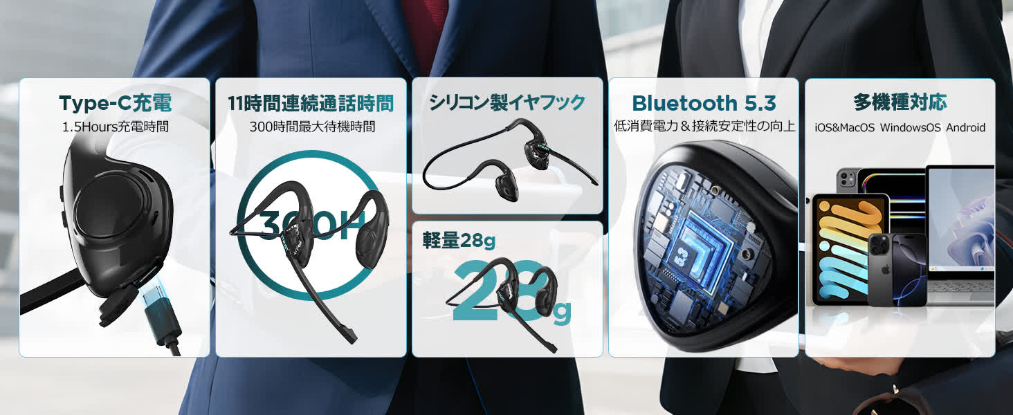 Earaku ワイヤレスイヤホン j065