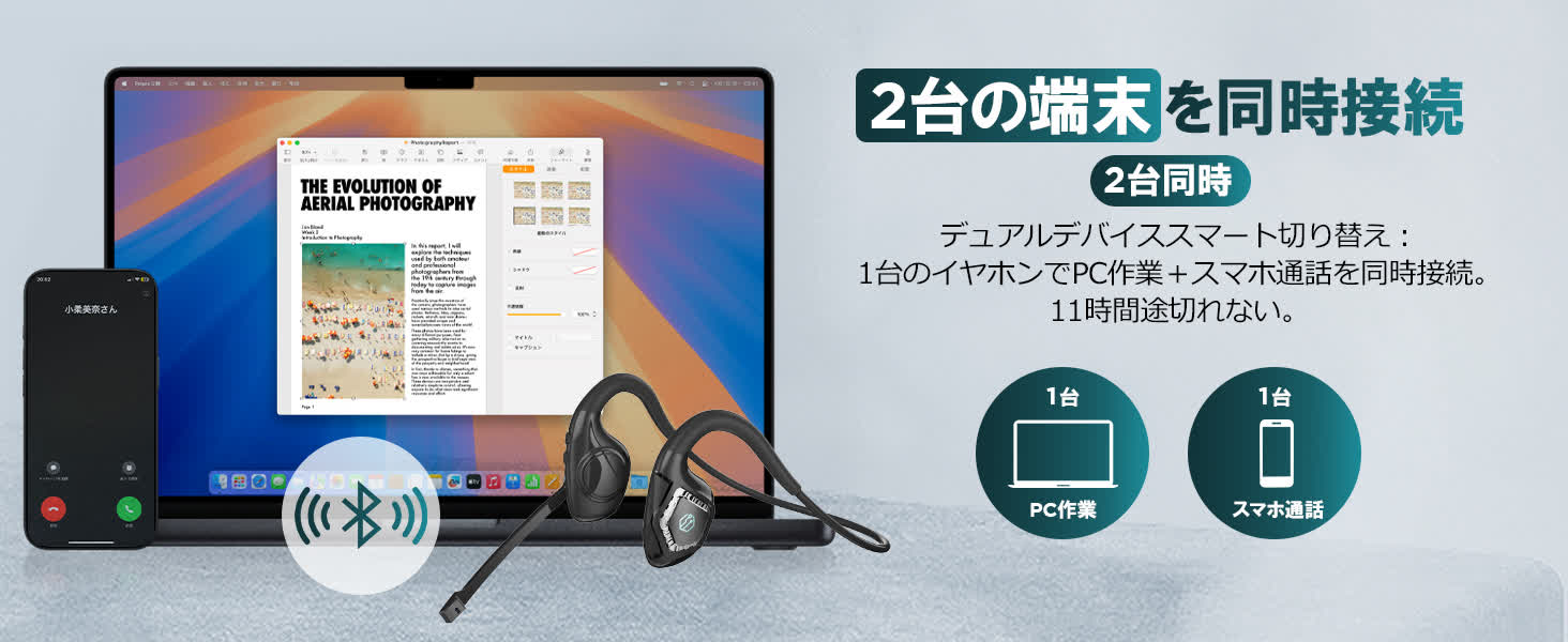 Earaku ワイヤレスイヤホン j065